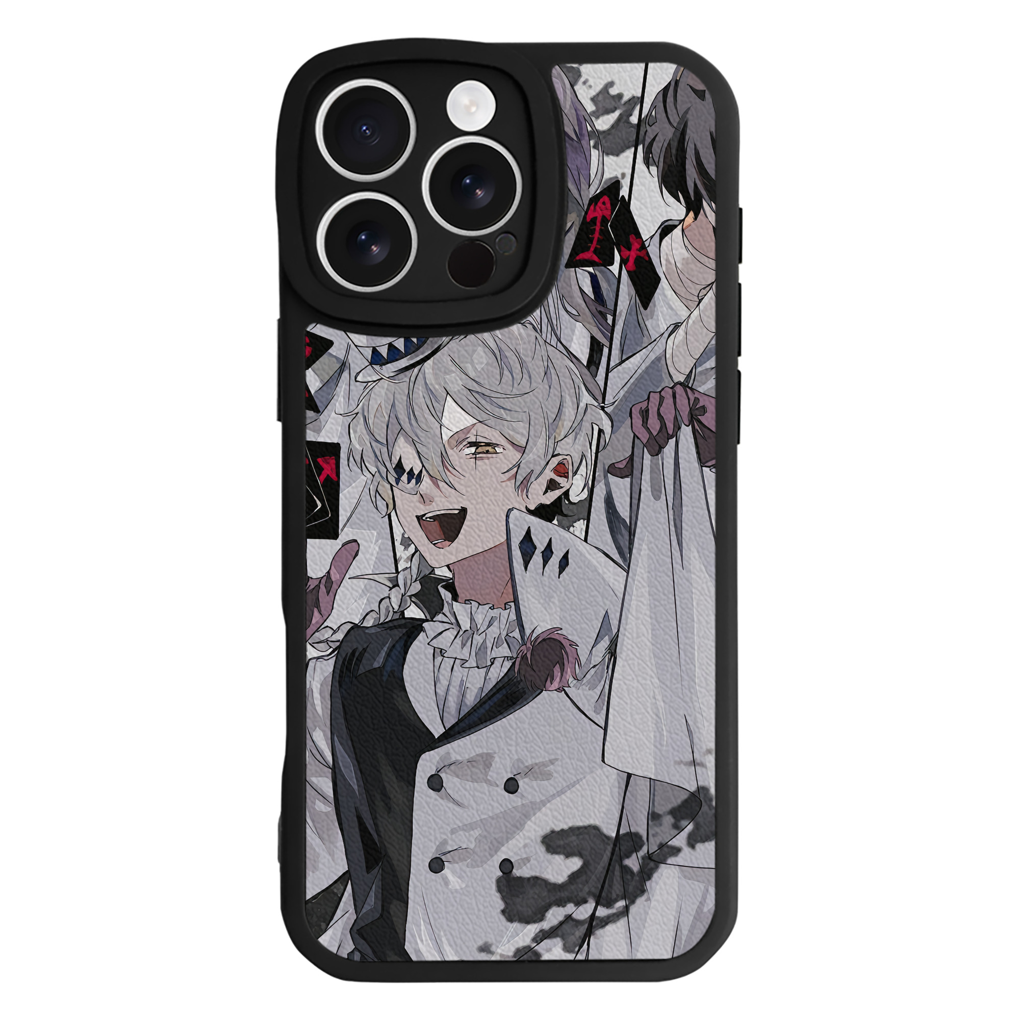 （画像用） 文豪ストレイドッグス Bungo Stray Dogs 【iPhone 16シリーズ対応】シリコンスマホケース（レザー調） 材質：シリコン